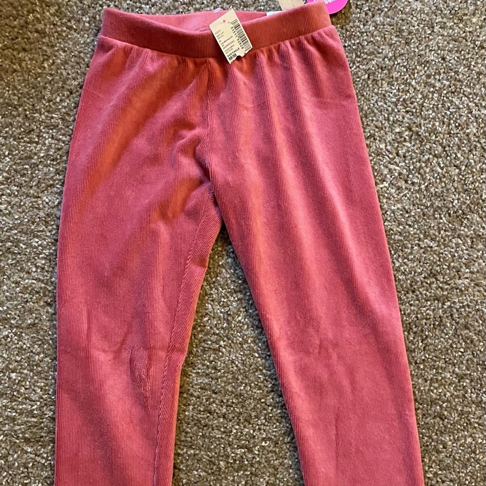 Girls plush rib leggings